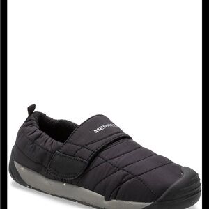 New Merrell Bare Steps Hut Moc Sneakers Black Big Kids 4 M